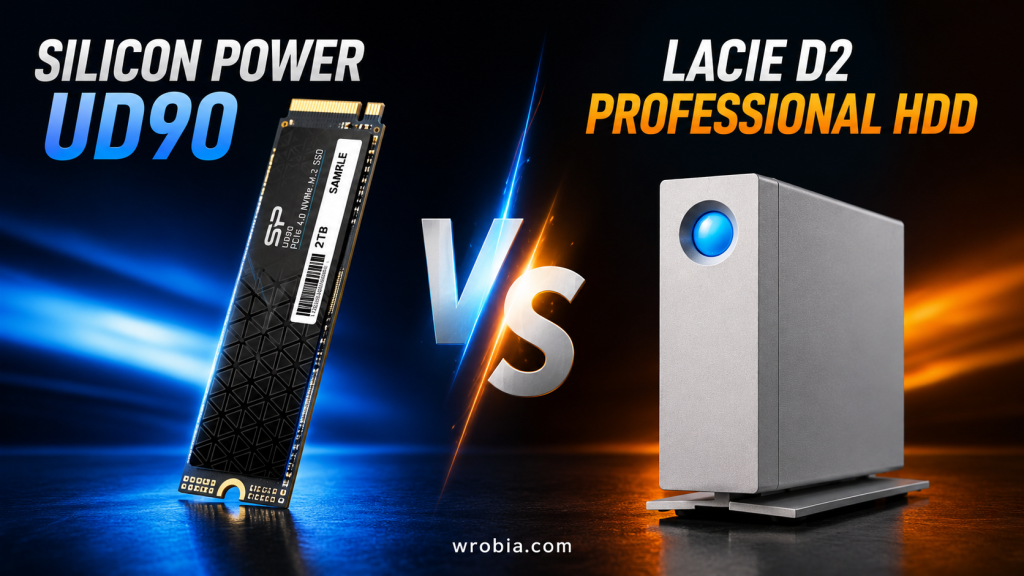 Silicon Power UD90 vs LaCie d2 Professional HDD: Which Is Better for Creators and Professionals?