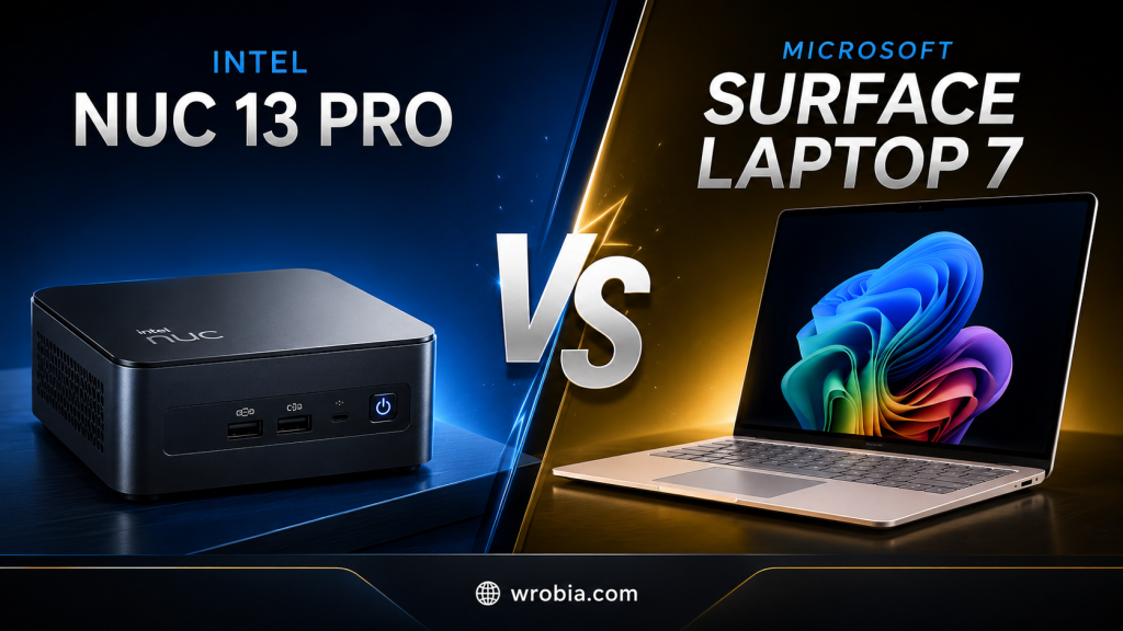 Intel NUC 13 Pro vs Microsoft Surface Laptop 7: Desktop Mini PC vs Premium Laptop