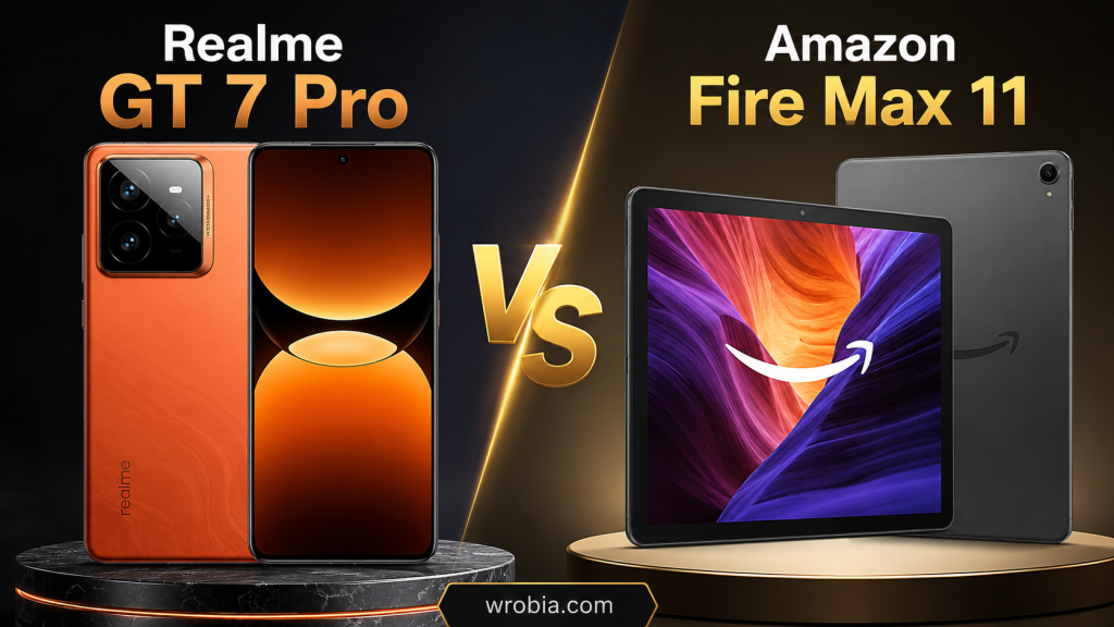 Realme GT 7 Pro vs Amazon Fire Max 11: Ultimate Smartphone vs Tablet Comparison (2026)