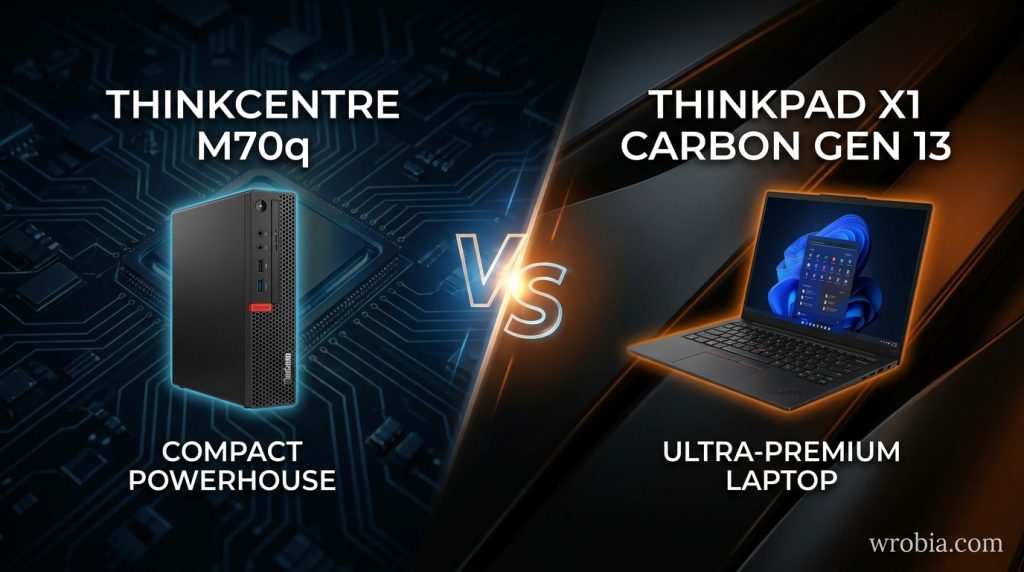 Lenovo ThinkCentre M70q vs Lenovo ThinkPad X1 Carbon Gen 13: Desktop VS Laptop